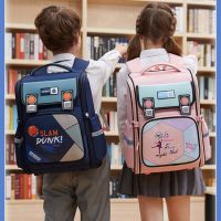 【Hot Sale】 2023 new vertical version Korean of Xingmeng cartoon elementary school schoolbags for grades 3-6 childrens shoulder bag spine protection and burden reduction