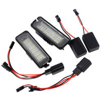 แผ่นเรืองแสงหมายเลขป้ายทะเบียนรถ LED 12V สำหรับกอล์ฟ4 5 6 7 Polo 6R Passat