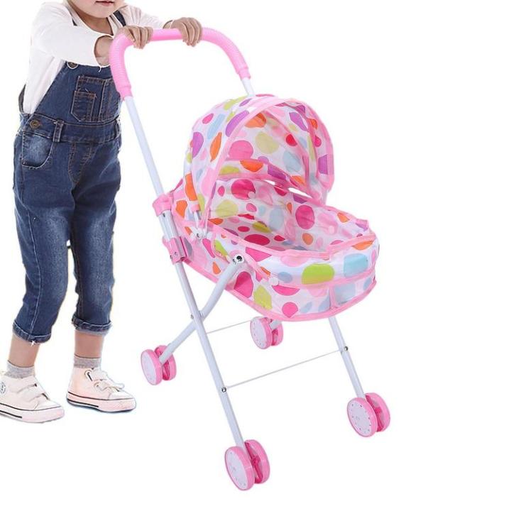 doll-stroller-toy-toddler-doll-stroller-collapsible-doll-car-seat-with-adjustable-canopy-babies-doll-accessories-toy-strollers-for-babies-dolls-for-girls-and-kids-kind
