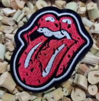 อาร์ม ตัวรีด ตัวรีดติดเสื้อ อาร์มติดเสื้อ patch embroidery วงดนตรี ลาย โรลลิ้ง สโตน Rolling Stone สำหรับตกแต่งเสื้อผ้า