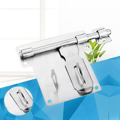 【LZ】 Stainless Steel Door Latch Sliding Lock Bolt Latch Hasp Staple Gate Safety Lock Security Door Bolt Heavy Duty Catch Lock