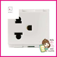 เต้ารับเดี่ยว 3 ขา HACO W8416V สีขาวSINGLE SOCKET HACO W8416V 3 PIN WHITE **สอบถามเพิ่มเติมได้จ้า**