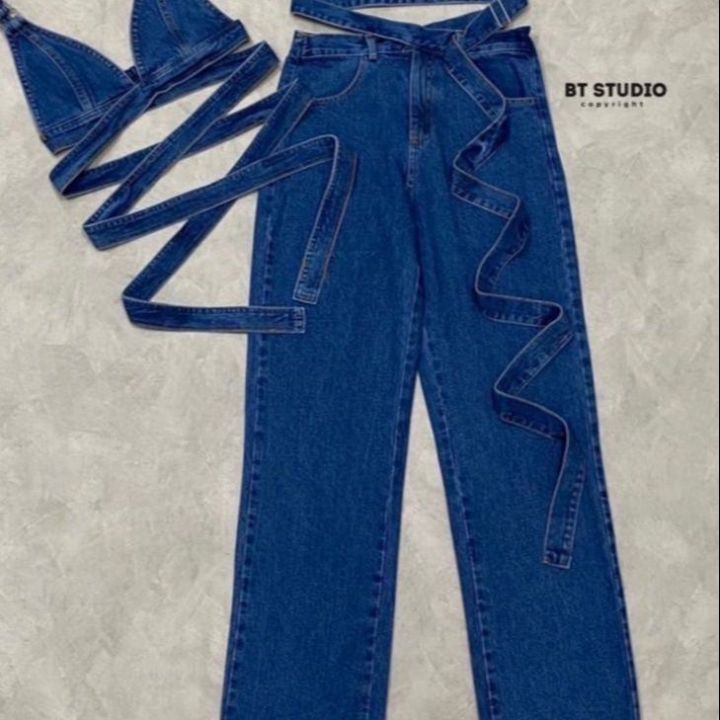 p004-002-pimnadacloset-deep-v-sleeveless-criss-cross-crop-top-denim-jean-tie-waist-long-pants-set