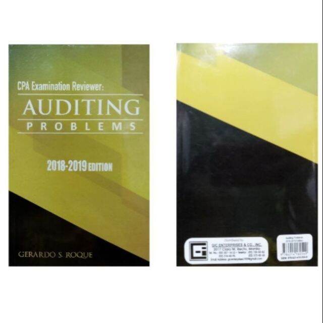 CPA Licensure Examination Reviewer Auditing Problem 2018-2019 Edition ...