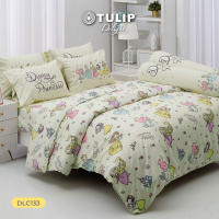 (New)TULIP ชุดเครื่องนอน ผ้าปูที่นอน ผ้าห่มนวม รุ่น TULIP Delight พิมพ์ลายลิขสิทธิ์แท้ DLC133 รวมเจ้าหญิงดิสนีย์ แสนสวย