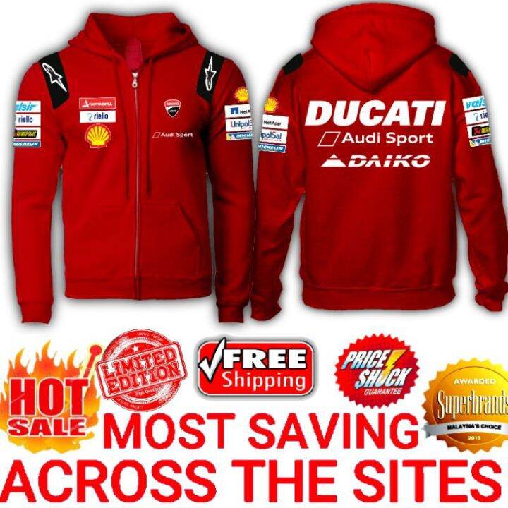 Super Premium: Moto GP 2020 Ducati Racing Team Logo Racer Mens