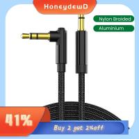 HONEYDEWD สำหรับแล็ปท็อป MP3/4 สนับศอก HIFI ค่ะ ตัวผู้-ตัวผู้ สายหูฟัง สาย AUX แจ็ค3.5มม. สายสัญญาณเสียง