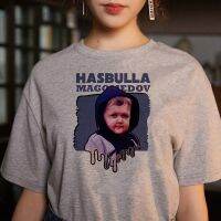 ข้อเสนอพิเศษ ทีม Hasbulla Kawaii การ์ตูน T เสื้อผู้ชายน่ารัก Ulzzang Hasbulla กราฟิกเสื้อ Harajuku ฤดูร้อนเสื้อลำลองเสื้อยืด Unisex ชายS-5XL