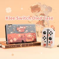 【lz】☎✸  Concha protetora bonito para Nintendo Switch Klee Nintendo Switch Case alta qualidade Acessórios Anime