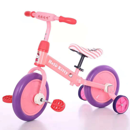 Xe thăng bằng tập đi tập đạp cho bé scratch kèm bánh phụ và bàn đạp dễ - ảnh sản phẩm 2
