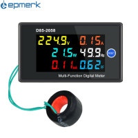 [electronicshop]Multi-Function Single Phase ดิจิตอลจอแสดงผล LCD AC แรงดันไฟฟ้า AC Current Power ความถี่ไฟฟ้าพลังงาน Factor Measurement Meter Monitor,AC 40.0-300.0V / AC 200.0-450.0V (อุปกรณ์เสริม)