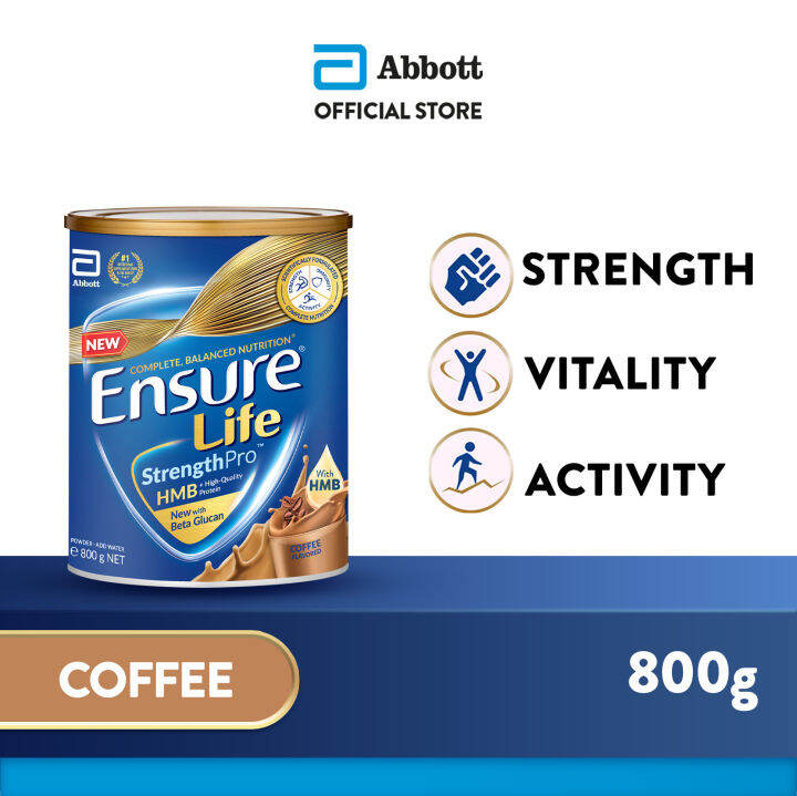 Ensure® Life Strengthproᵀᴹ Coffee 800g Lazada Singapore