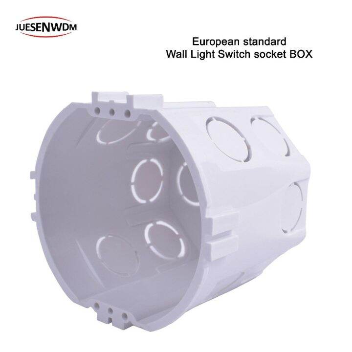 EU Standard Round Wall Junction Box for Wall Light Switch socket
