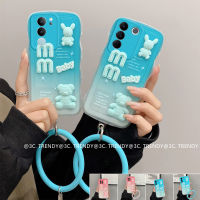 Phone Case เคส VIVO V29 V27e V27 VIVO Y27 Y36 5G 4G น่ารักการ์ตูนตุ๊กตา3D หมีใหญ่เป็นลอนเคสมือถือกันกระแทกปลอกนิ่มพร้อม2023สร้อยข้อมือซิลิโคน