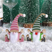 2023 Christmas Creative Cute Exclusive Elf Ornaments Trendy Miniature Christmas Garden Crafts Whimsical Elf Decorations Christmas Wooden Dolls