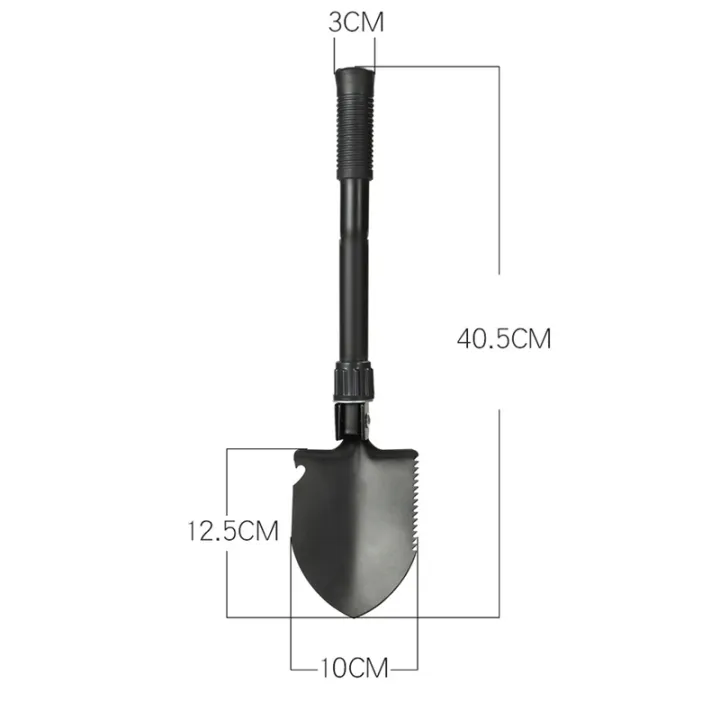 Package outdoor shovel multifunctional folding engineering shovel ...