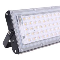 X7AB LED Floodlight Outdoor Spotlight 50W Wall Washer Lamp Reflector IP65 Waterproof Lighting Garden RGB Flood Light AC 220V