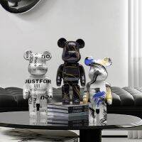 27Cm Graffiti Bear Figurine Home Decoration Animal Statue Storage Money Jar Modern Room Sculpture Table Decor  Statues