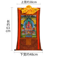 Quality Assurance Amitabha Yuanhui Amitabha hanging painting Tibetan Buddhist monks thank the three treasures Buddha for the Buddha statues of different sizes.