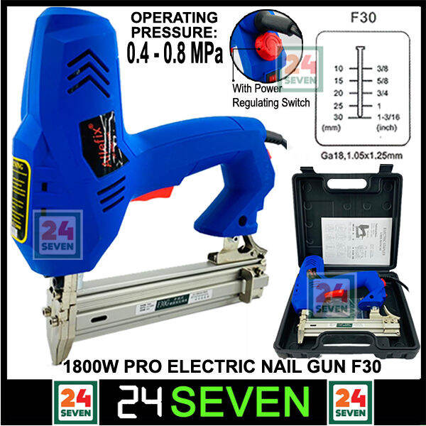 NAIL GUN ELECTRIC NAIL GUN F30 ALLEFIX PRO 1800W ELECTRIC STAPLE GUN