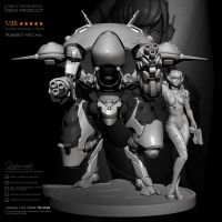 1/35 Resin model kits figure beauty colorless and self-assembled TD-3008