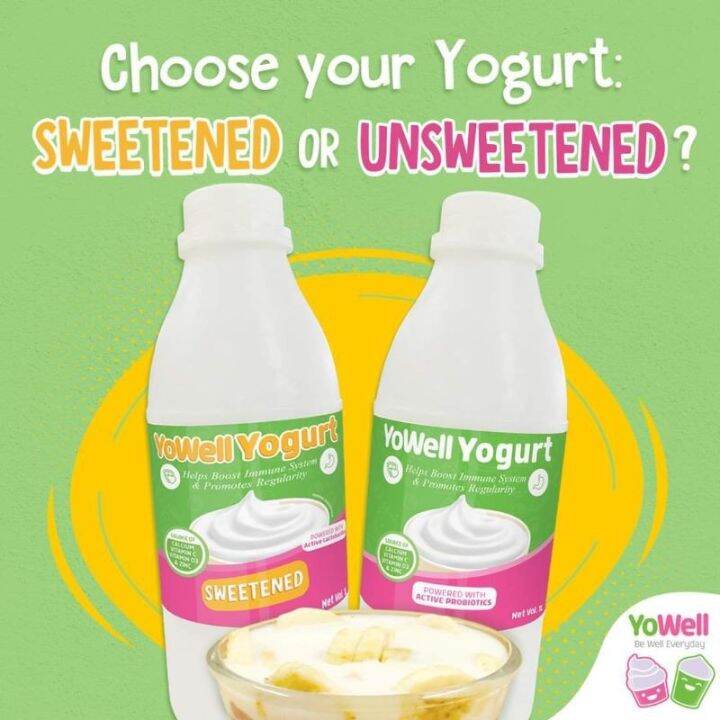 Authentic Guarantee ☫ Yowell Yogurt Unsweetened/Sweetened Lazada PH