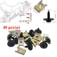 40pcs Screw Washer U Nut Hex Car Decoration Fixing Screws Speed Fastener Gasket Undertray Sheet Metal Clips