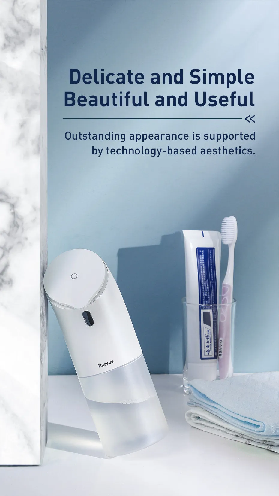 Baseus Distributeur automatique de savon liquide-0