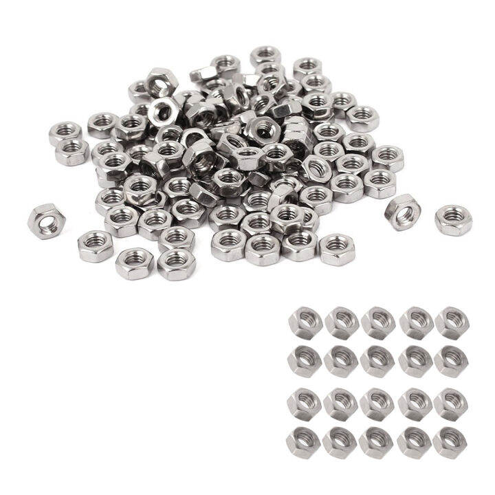 metric-m3-hex-nuts-304-stainless-steel-fastener-din934-100pcs-for-bolt