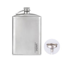 200ml / 260ml Leakproof Titanium Flask Water Bottle Whisky Wine Flask for Outdoor Camping Backpacking Travel Picnic