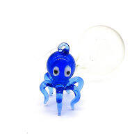 Custom Handmade Floating Glass Octopus Mini Figurine Aquarium ตกแต่งจี้อุปกรณ์เสริมสไตล์ญี่ปุ่น Marine สัตว์ Statue