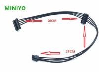 With trucking NO Cable MINI 4 Pin Turn 2 SATA Power Supply For Lenovo Main Board Interface Small 4Pin to 2x SATA SSD Power Cable