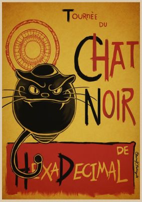 【SALE】 nancarenko1977 Chat Noir โปสเตอร์ตกแต่งบ้านภาพพิมพ์ศิลปะฝาผนังโปสเตอร์กระดาษคราฟท์โปสเตอร์ย้อนยุคเครื่องตกแต่งผนังของขวัญตกแต่งบ้าน
