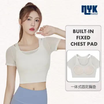 Sexy V-Neck Sports Bra Back Cross High Impact Shockproof Brassiers  Quick-Dry Breathable Yoga Crop Tops Fitness Zero-Feel Vests