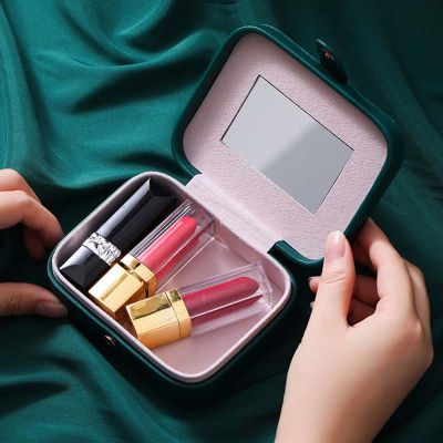 New Jewelry Box Ring Necklace Display Jewelry Organize High Quality PU Leather Earring Case Gift For Woman