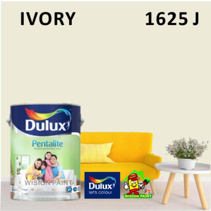1625J IVORY ( 5L ) DULUX PENTALITE PAINT Lazada