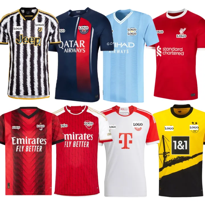 New Kits for 2023/2024 Season: Barcelona - Real - PSG - Man City - Man Utd  - Arsenal - Bayern 