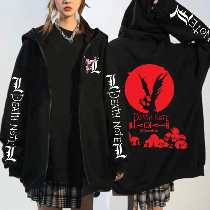 japanese-anime-death-note-hoodies-men-women-cartoon-misa-amane-l-ryuk-graphic-streetwear-harajuku-unisex-zipper-sweatshirts