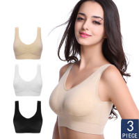 3pcsset Sexy Women Plus Size Seamless No pad Underwear Wireless Comfortable Active lette ssiere