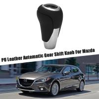 Car Automatic Gear Shift Knob Leather Shift Lever for Mazda 3 5 8 MX-5 CX-5 CX-7 CX-9