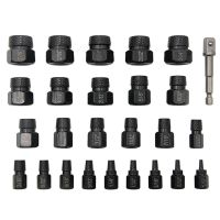 26Pcs Screw Bolt Extractor Drill Bit Set Disassemble Screws Bolt Stripped Broken Remover Tools