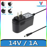 อะแดปเตอร์โคมไฟตั้งโต๊ะ14V 1A 1000MA แรงดันไฟฟ้า DC สายอเนกประสงค์ที่เสถียร5.5X2.1มม