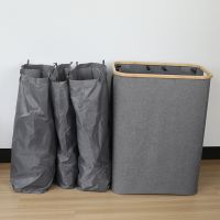 Hampers for Laundry Basket with Lid, 160L Laundry Hamper 3 Section Dirty Clothes Hampers for Bedroom, Laundry Room