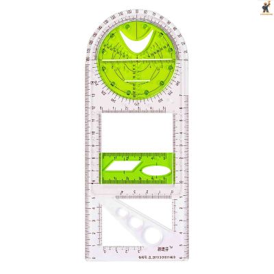 【Hot 】Multifunctional Geometric Ruler Drawing Template Measuring Draft Rulers