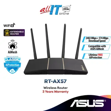 ASUS RT-AX55 AX1800 Dual-Band WiFi 6 Wireless Router with Life