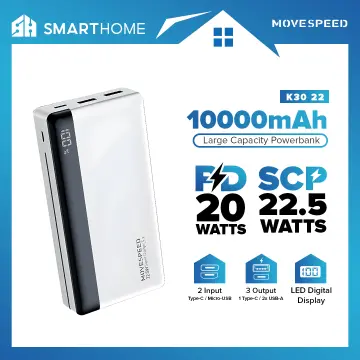 MOVESPEED 70000mAh Power Bank High Capacity, 22.5W Max PD 3.0 Fast Cha