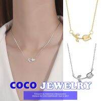 COCOJEWELRY เวอร์ชั่นเกาหลีฝังโอปอลทิวลิปไหปลาร้าโซ่แสงหรูหราทุกการแข่งขันเครื่องประดับ