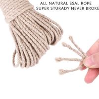 【YD】 8mm Jute Fabric Rope Twine Rolls Hemp Twisted Cord Macrame String Basket Scratching