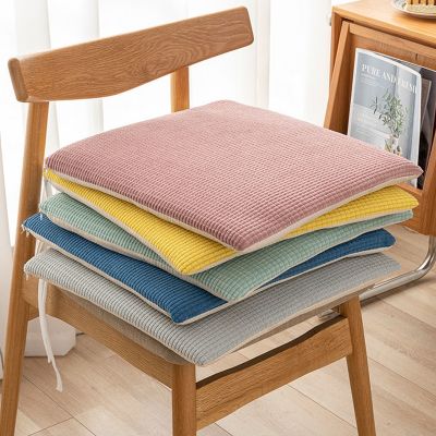 Plush Thicken Soft Cushion Square Home Dining Chair Mat Four Seasons Office Classroom Chair Cushion Simple Non-slip Stool Pad