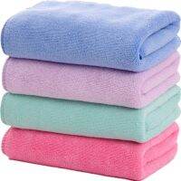 01 Manufacturers Wholesale Wash Face Dry Hair Towel Thickened Strong Absorbent Plain Color Towel Towels